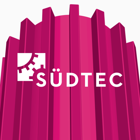 Südtec logo and cog graphic