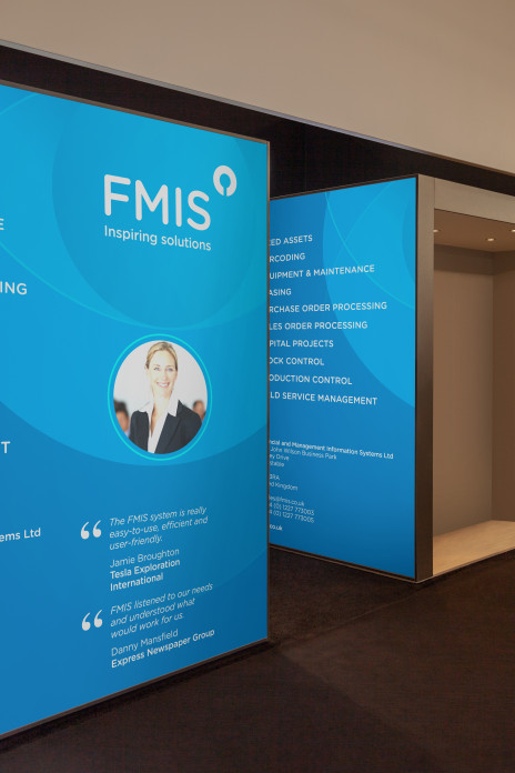 FMIS large-format exhibition displays and signage