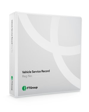 FT Group branded Vehicle Service Record ring binder