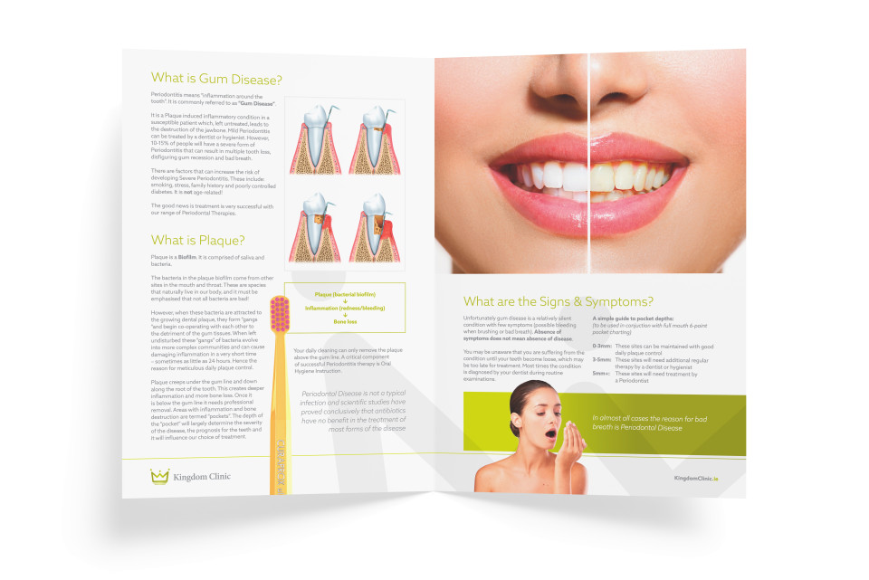 Kingdom Clinic dental brochure