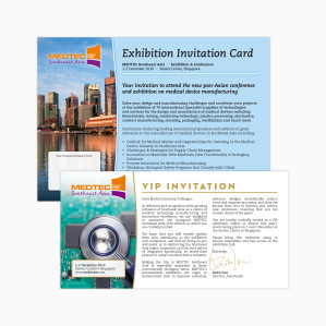 Medtec Southeast Asia invitation cards
