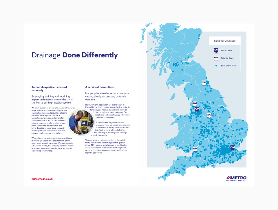 Metro Mechanical Services brochure pages