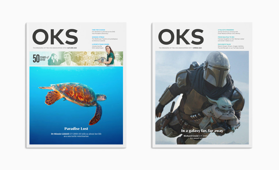 King's School OKS Magazine covers