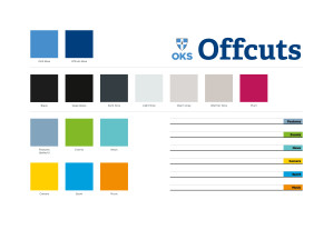 King's School OKS Offcuts Magazine colour palette roughs