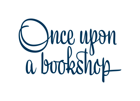 Once Upon A Bookshop logo (blue)