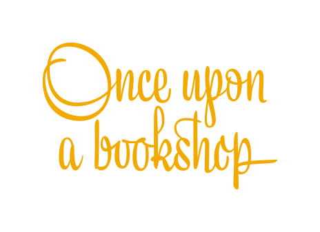 Once Upon A Bookshop logo (yellow)