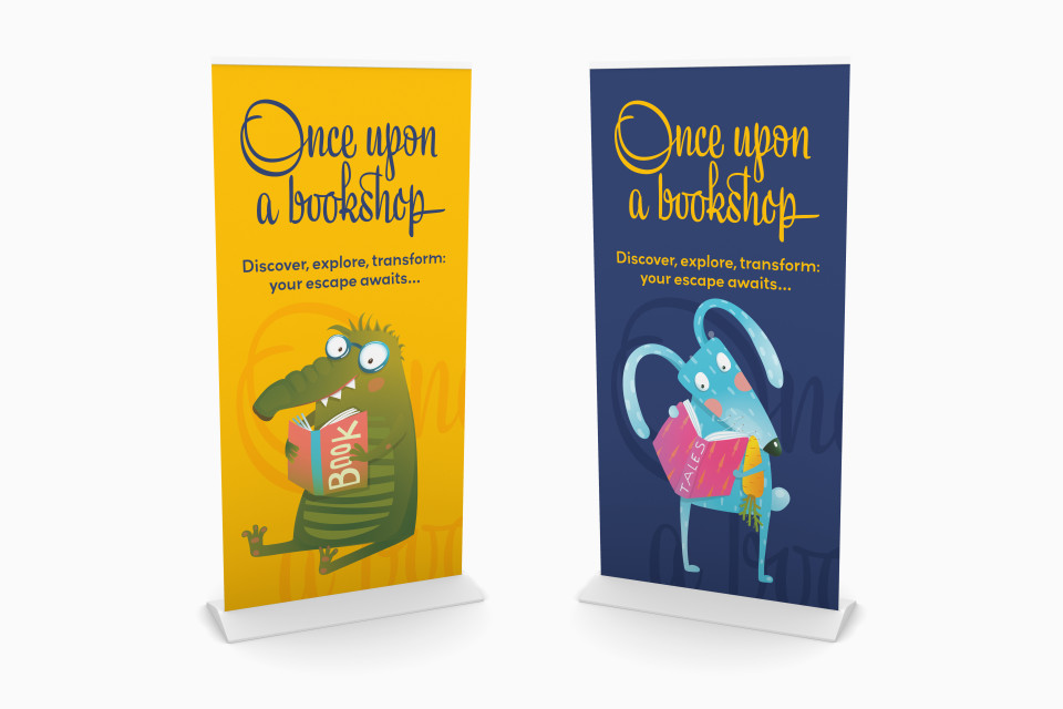 Once Upon A Bookshop roller banners
