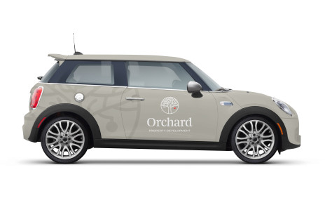 Orchard Property Development sign-written car