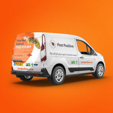 Pest Positive branded van