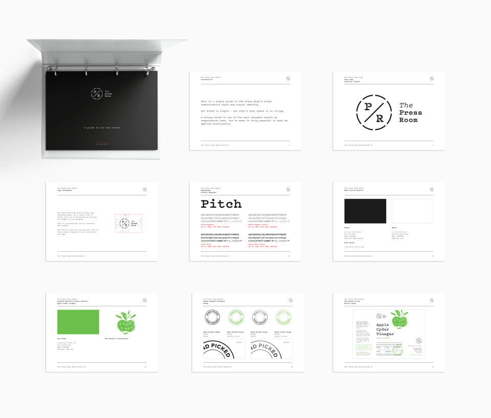 The Press Room brand guidelines