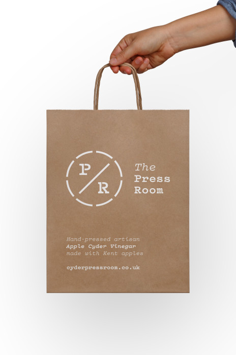 The Press Room branded paper carrier bag